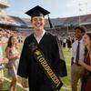 Abschluss Unisex Set Atmungsaktiv 2026 Klassisch Graduierten Partyzubehör Abschlussmütze und Schärpe für Herren Damen Jugend Teenager College