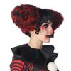 California Costumes Funhouse Clown Costume Wig, Black/Red, 7021-214
