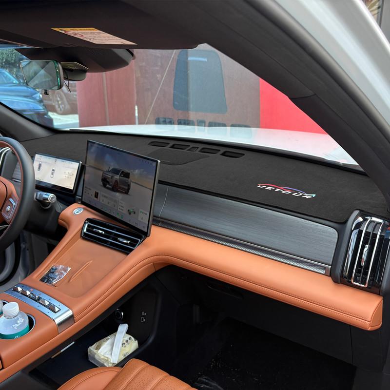 Mata na deskę rozdzielczą do Chery Jetour X70L 2026 Panel środkowy z instrumentami Osłona przeciwsłoneczna Ochrona przed światłem Mata izolacyjna Osłona przeciwsłoneczna