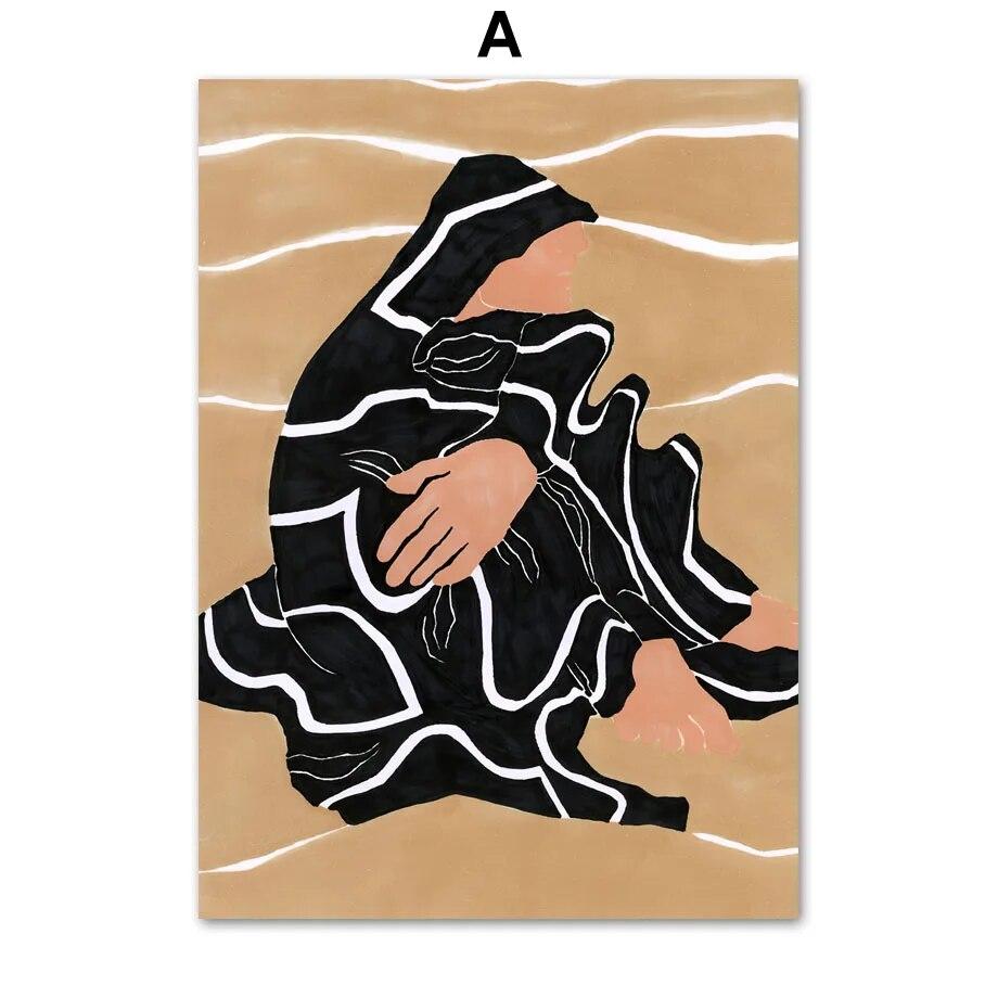 

Линия Девушка Фигура Геометрическая Форма Настенная Живопись Холст Картина Скандинавские Плакаты И Принты Настенные Картины Для Декора Гостиной 21cm×30cm NoFrame