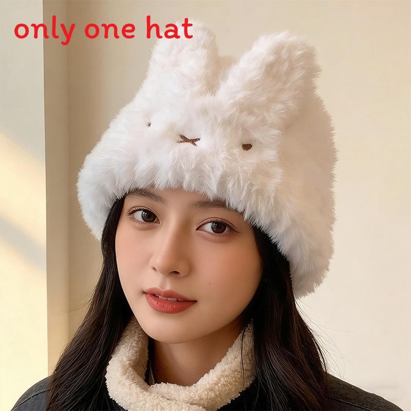 

Cute Whiterabbit Design Beanie For Autumn And Winter Cold Weather Use
