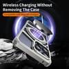 Metal Magnetic Stand Phone Case For Iphone 14 15 16 Pro Max Hollow Heat Dissipation Aluminum Phone Cover For iPhone 14 15 Promax