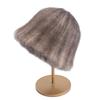 Mink hat women's autumn and winter casual warmth thickened mink basin hat top hat fur hat versatile adult hat
