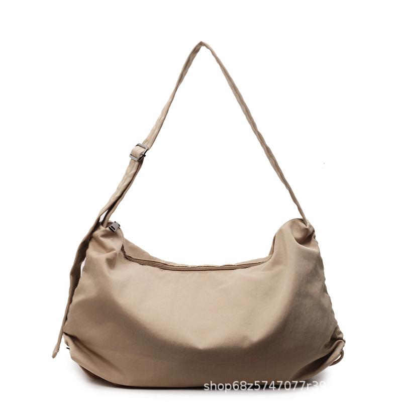 Japanese waterproof nylon tote bag sports messenger bag men's and women's large-capacity canvas bag cycling relaxation shoulder bag