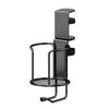 Desk Cup Holder Clamp for Office Desktop - Side Mounted Beverage Bracket with Hook for Headphones & School Bags, Space-Saving