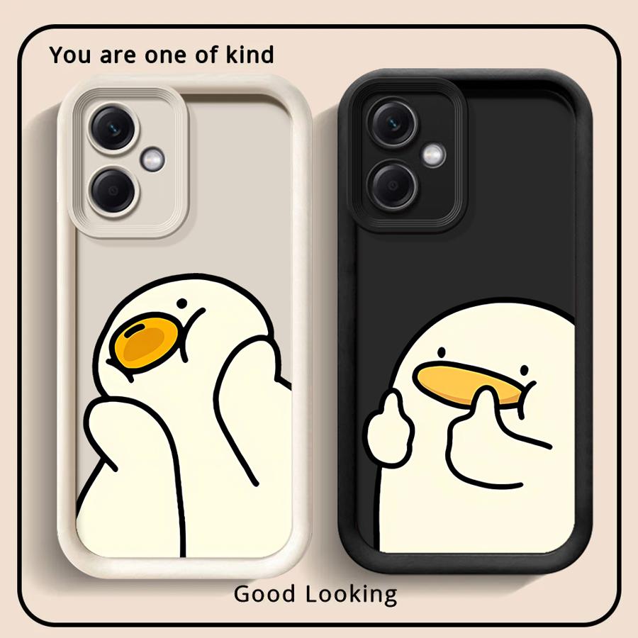 Cute Thumbs Up Duck Phone Cover Case for Xiaomi Redmi Note 14 Pro Plus A1 A2 A3 A4 12C 10 14C 12 12s 11 11s Note 13 13C
