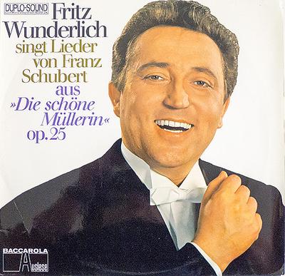 LP Record FRANZ SCHUBERT FRITZ WUNDERLICH  Sing Songs by Franz Schubert from  76257 Baccarola Ausle Austria Classical Used
