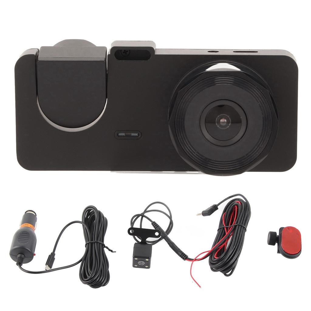   Cam Professional 2.0 Inch   HD Screen 1080P NaIntelligent Motion Detection Parking Monitoring 3 Lens Car Recorder