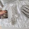 Female Spring and Autumn Thin Fashion New Style Bow Roll Edge In The Tube Stack Socks
