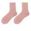 Mori Girl Literary Lace Trim Socks: Korean & British Style, Hollow JK Japanese Academy, Two-Way Ruffle Women's Socks.