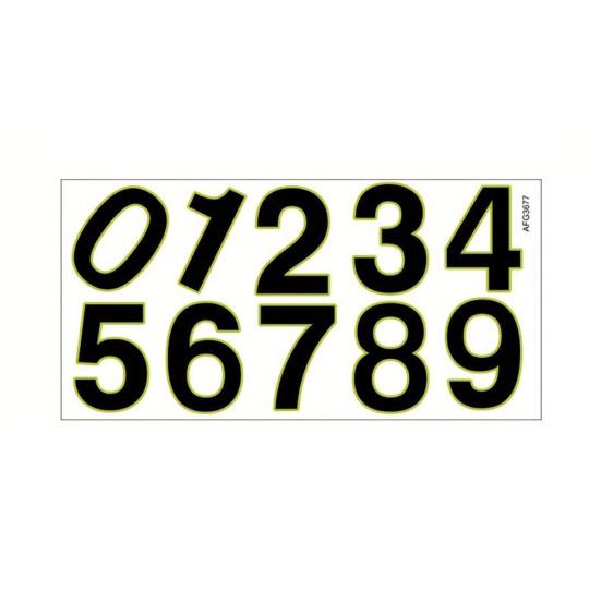 Luminous House Number Stickers Glow in The Dark Stickers, Self-Adhesive Numbers for Adhesive Decals Mailbox Door Wall, Green Emergency Guide