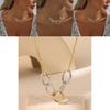 Stylish Geometric Pendant Necklace For Women Elegant Aluminum Chain Jewelry Gift