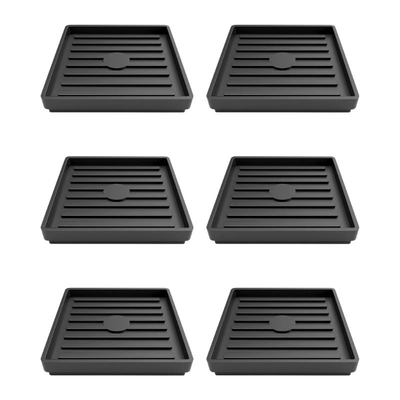 

6pcs Not Slip Furniture Pad with Enhances Grip Texture Casters Cup for Greatest Stability & Safety on Smooth Surfaces 60MM