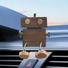 Car Aromatherapy Handmade Wooden Doll Long-Lasting Aromatherapy Essential Oil Diffuser Shaking Feet Car Dashboard Decoration