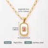 18K Gold Plated European Retro Necklace Set with White Shell & Zirconia
