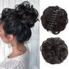 Chignon Pezzo di capelli Ricci Chignon disordinato Coda di cavallo Estensioni dei capelli Scrunchie Posticci per donne Capelli sintetici Chignon Artiglio Clip in
