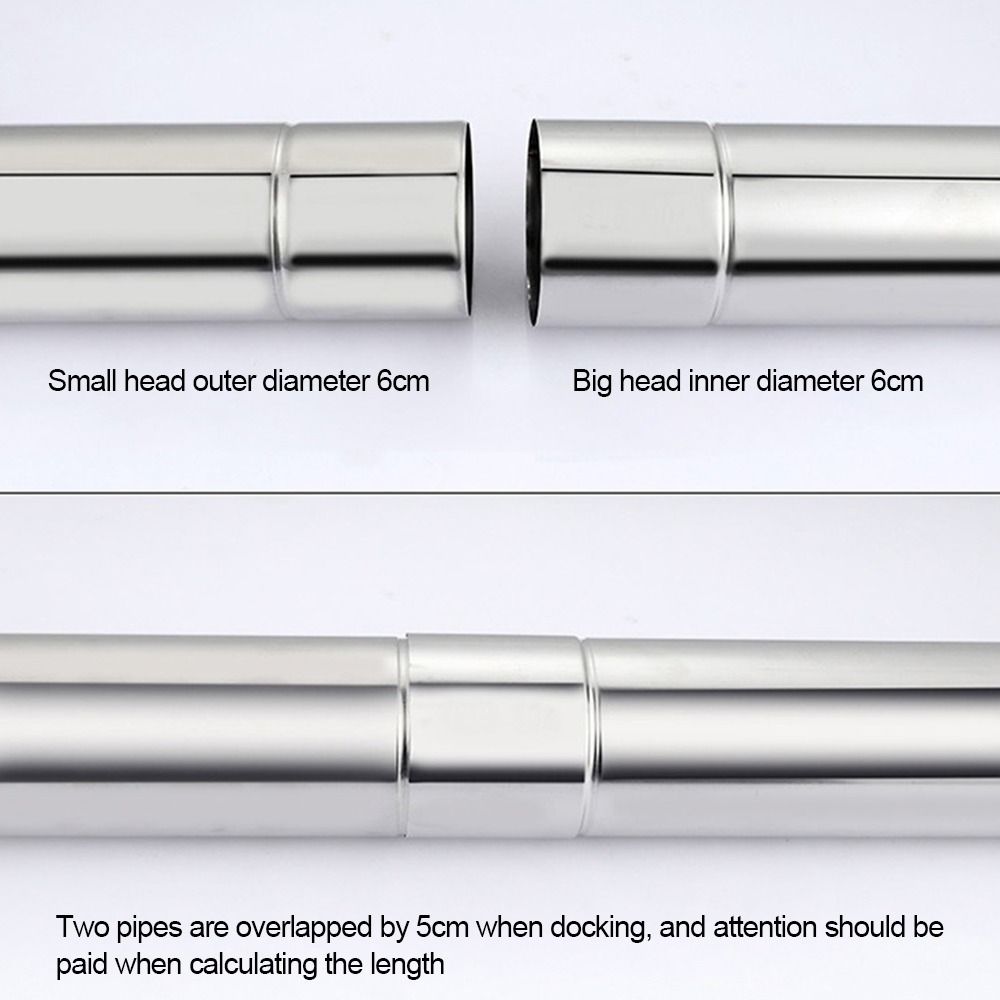 Durchmesser 6CM Schornsteinrohre Runde Ofenrohre Neue Kamin-Schornstein-Regenhauben Zelte