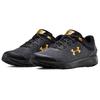 Under Armour Charged Escape 3 Gewebte Stoßdämpfende Reflektierende Niedrige Marathon-Laufschuhe Herren Sneaker Schwarz Gold 3021949-005