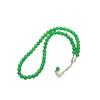 Elegant Green Agate Beaded Necklace & Gourd Ring Set for Women