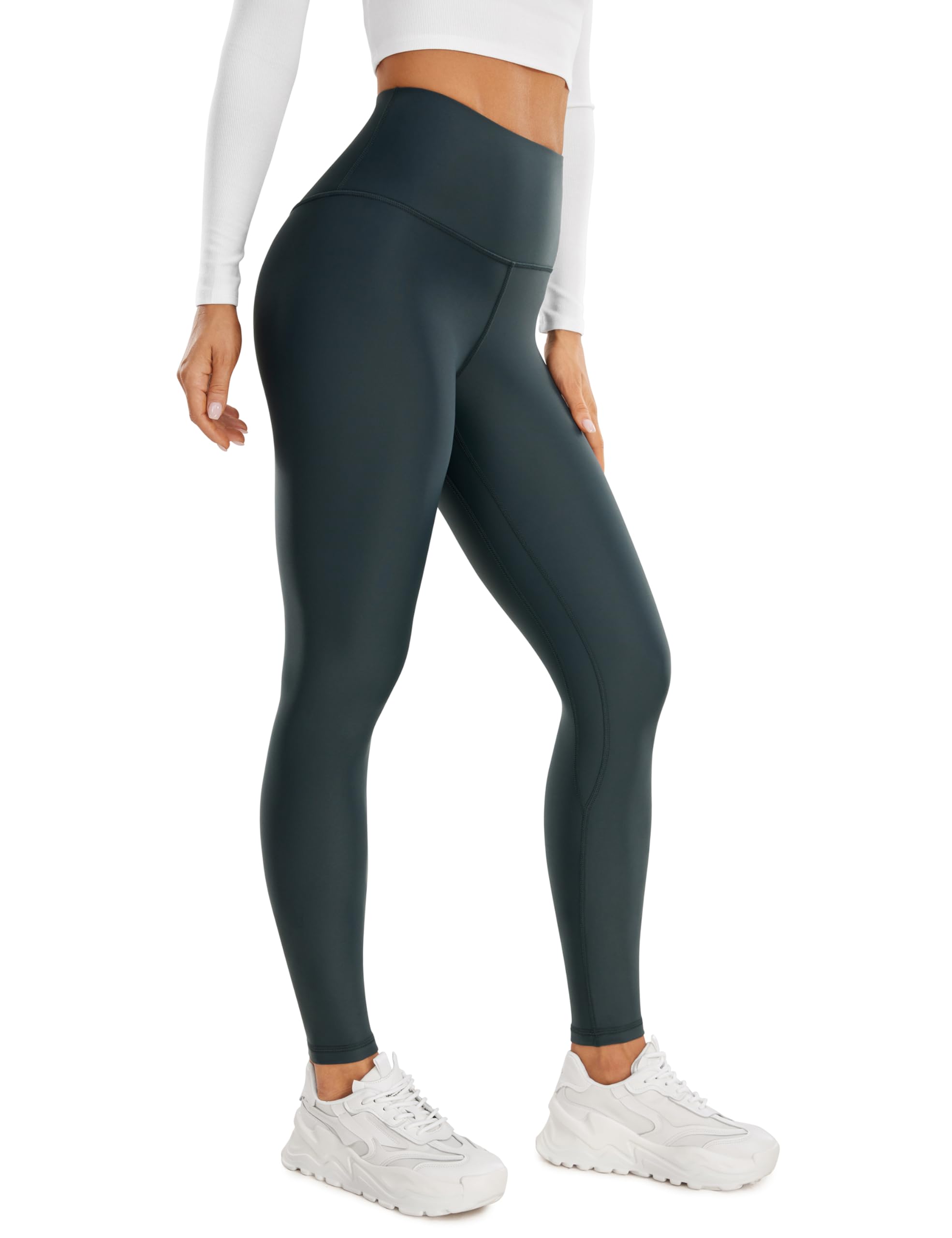 

CRZ YOGA Брюки для йоги полной длины для холодной погоды Размер M Женские Флис с подкладкой Фитнес, Осень/Зима, Защита, Потоотводящие, Быстросохнущие, Дышащие,