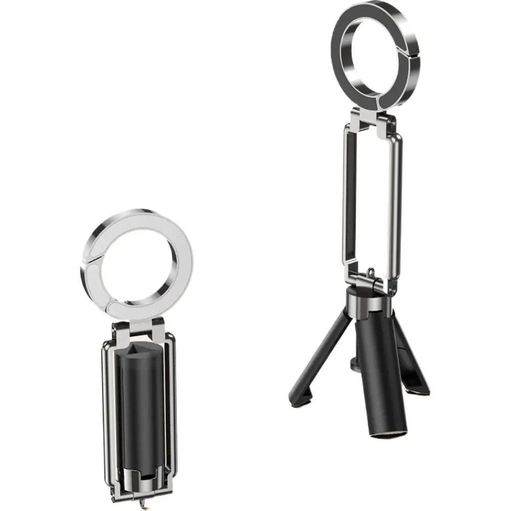 

Adjustable Carabiner Phone Tripod Foldable Outdoor/Travel Phone Stand New Magnetic Phone Mount