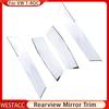 4Pcs Car Rearview Side Mirror Cover Trim Frame Sticker for Volkswagen VW T-ROC TROC 2018    2022 2023