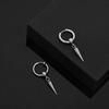 Personalized Design Stainless Steel Rivets Cone Drop Dange Earrings for Men Punk Fashion Hip Hop Rock Party Jewelry No Fade
