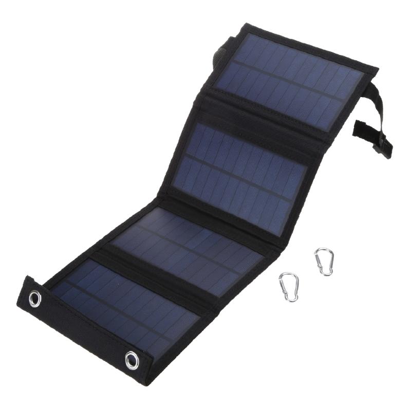8W 5V USB Solar Panel Portable Folding Foldable Waterproof Power Bank Outdoor Camping Hiking Phone Charger Cells