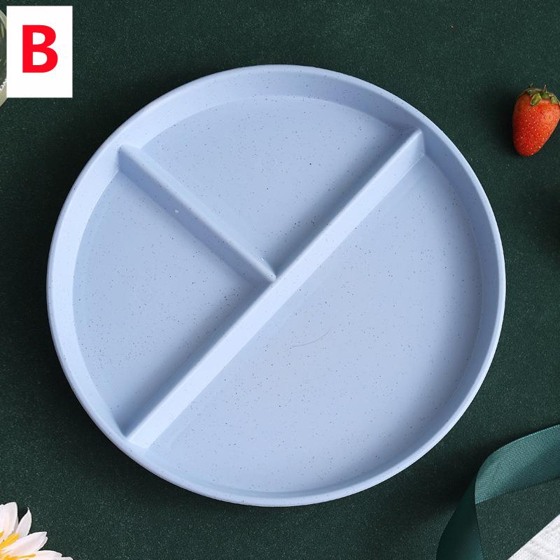 

Трехсекционная Экологичная Пшеничная Соломенная Разделенная Тарелка Фруктовый Салат Поднос Для Еды Обеденная Тарелка Тарелка С Отделениями Кухонная Посуда Тарелки 22cm