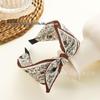 Paisley Fabric Bow Headband: Retro Wide-Brimmed Bunny Ear Korean Hair Accessory