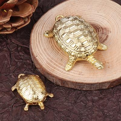1st Japansk Pengar Sköldpadda Hänge Liten gyllene sköldpadda Ornamenter Vakta Be Lycklig rikedom Heminredning Gåva