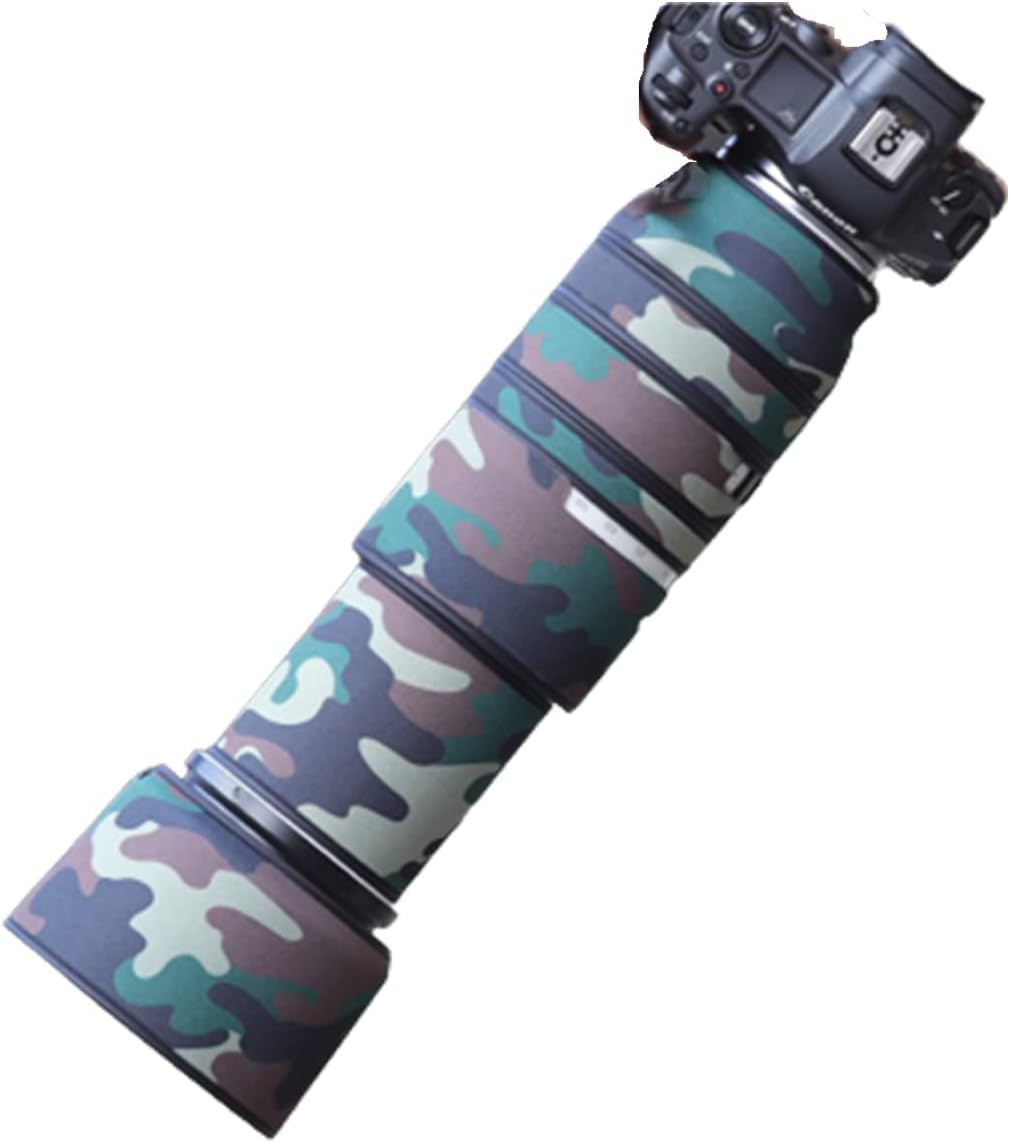 

SUPBIG Waterproof Camouflage Lens Rain Cover for Canon RF L IS USM Lens Protective Nylon Rubber Material 100-500mm F/4.5-7.1 Case,