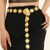Jewelry Hollow Out Flower Necklace Metal Dance Dress Belt Chains  Party Decoration