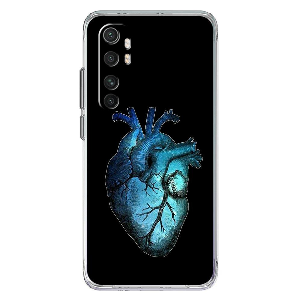 Cardiovascular Model Heart Phone Case For Xiaomi Mi Poco X6 X5 NFC X3 F6 F5 Pro F4 F3 15 14T 14 13T 12T 12 13 Lite 11 Cover