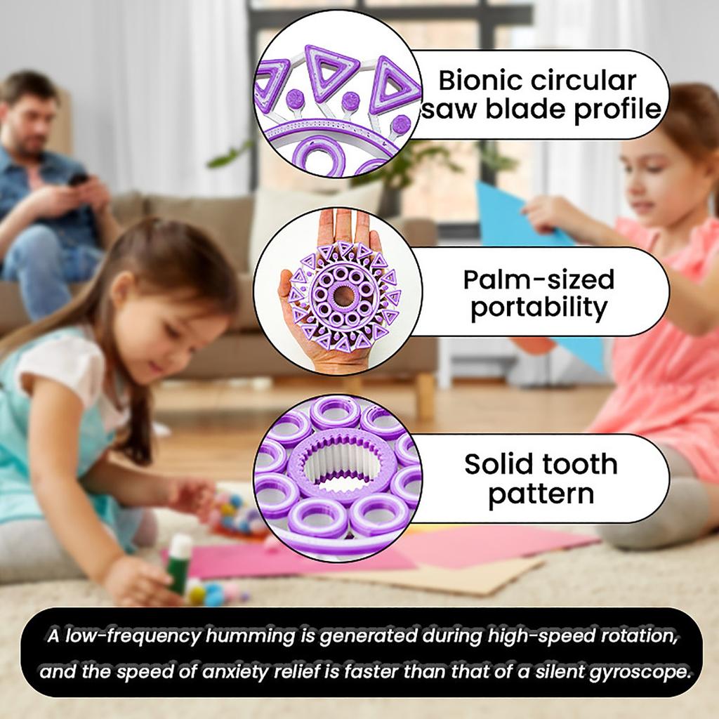 3D Printed Gyro – Gear Style Sensory Toy For Stress Relief And Focus