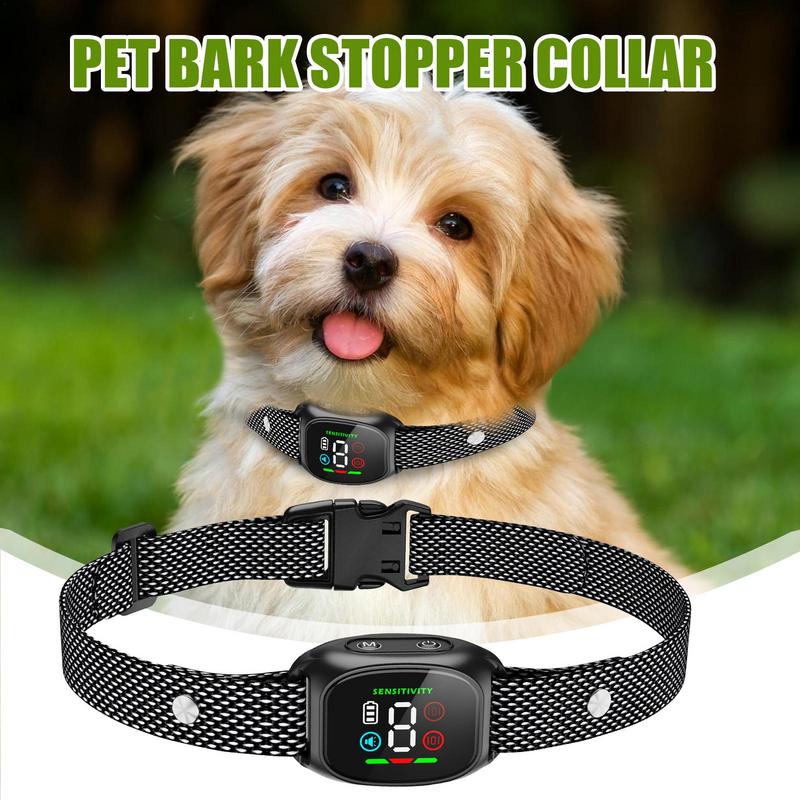 Dog Bark Collar Dog Bark Collar for Large Medium doggy Waterproof Training Device with Beep Vibration Pet Supplies for small