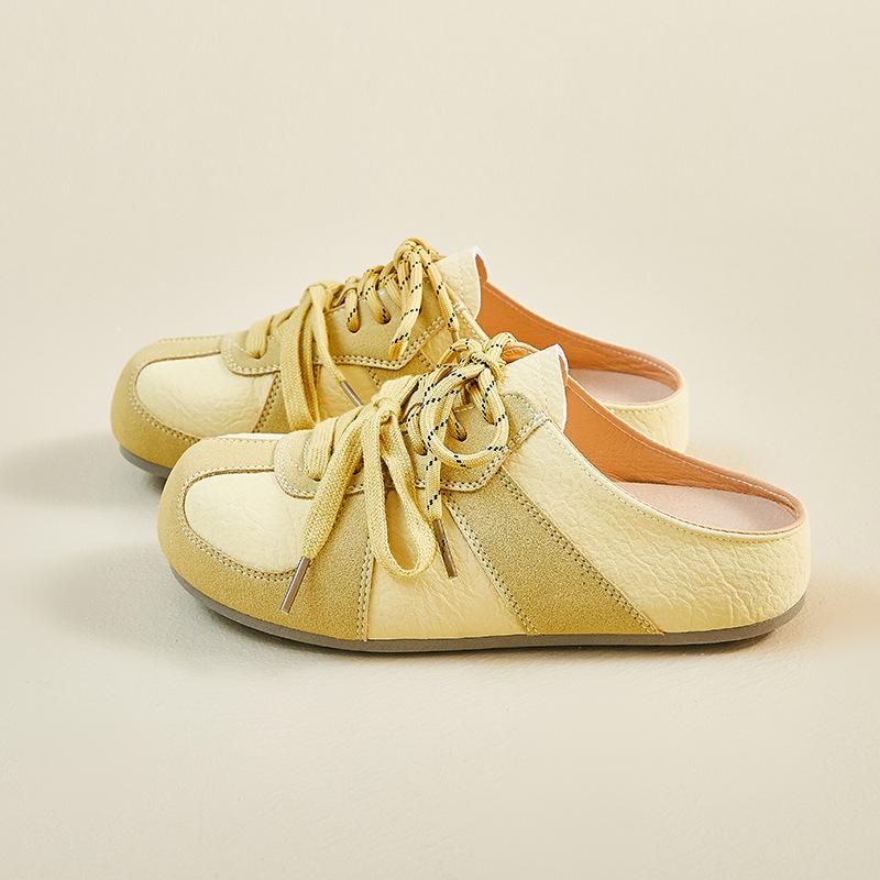 The New Semi-pallet Shoes for Students Are Sporty Casual Breathable and Height-increasing