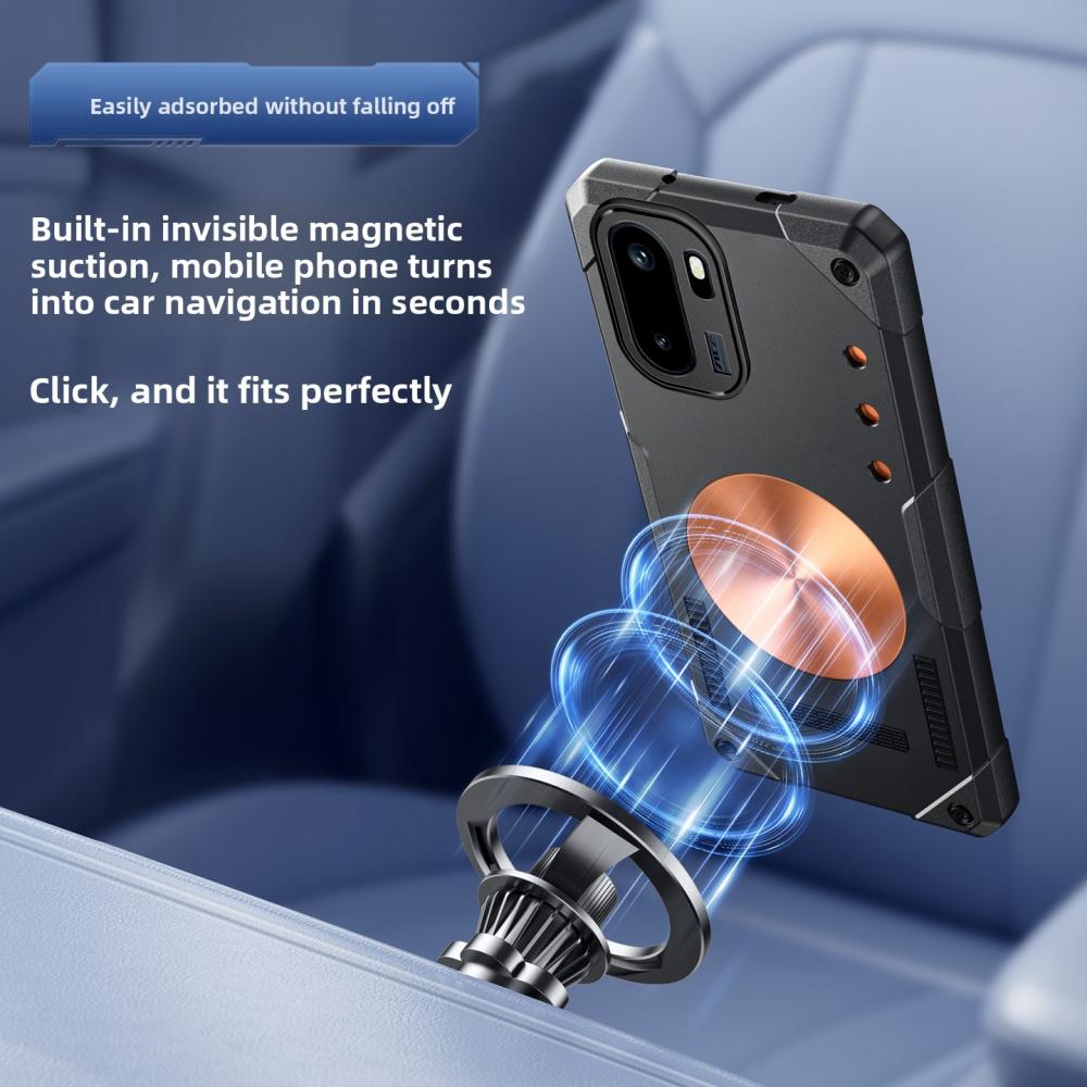 For OnePlus 15R Case Hard Silicone shockproof Heat dissipation magnetic Protective Back Cover For OnePlus15R One Plus 15R shell