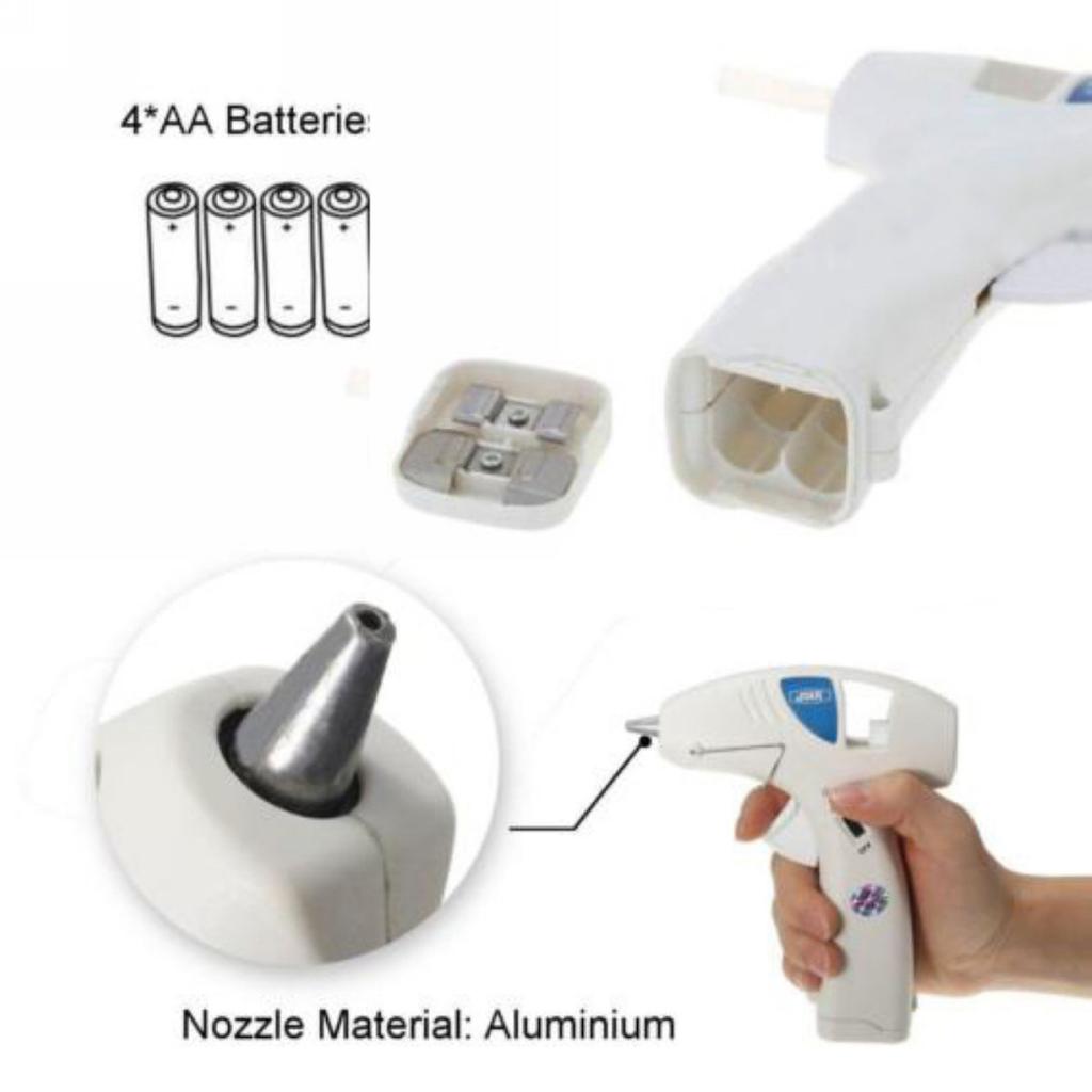 Bezprzewodowy wyzwalacz pistoletu do klejenia na gorąco i 50 sztuk kleju w sztyfcie Craft