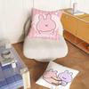 Cartoon AAsamimichan Cute Pillow Case Bedroom Sofa Living Room Backrest Decoration Square Cushion Nap Time
