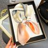 New silk scarf women's fashion versatile sense 70 square scarf neck protection scarf spring and autumn retro scarf tied bag