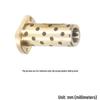 Lang Sai Ze Bo Graphite Copper Flange Linear Bushing