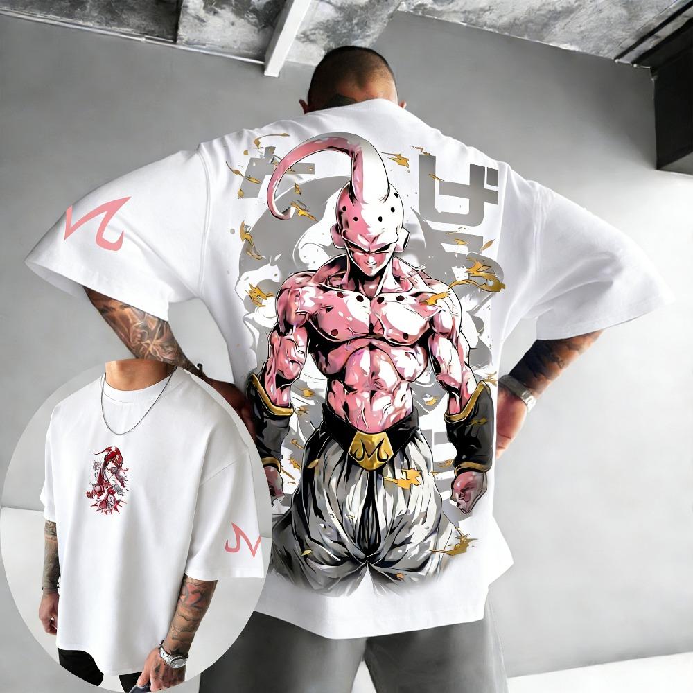 Dragon Ball Japanese Anime Pure Cotton Tshirt Summer Mens and Womens Anime Enthusiasts Fashion Sports Casual Streetwear Tees