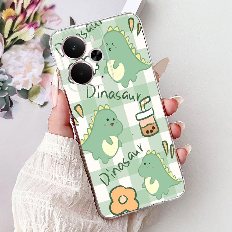 For Realme 14 5G Case Realme 14T Cover RMX5078 RMX5075 Shockproof Silicone Soft TPU Flower Bumper For Realme14 14 T Phone Shells