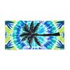 Palm Tree Tie Dye Beach Towel Microfiber Lightweight Absorbent Quick Dry Sand Free Oversized Towel Stylish for Camping Vacation