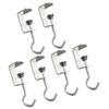  Pack Of 4/6 Adjustable Desk Handbag Hooks Heavy Duty Hook Space saving Hook For Home Office And School Use