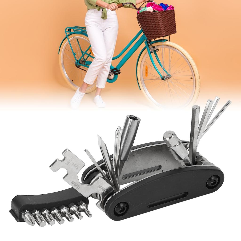 20 In 1 Bike Multitool Professional Portable Integrated Design Bike Repair Tool for Emergency Maintenance Camping Travel