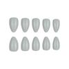 LHSD-30 Short Almond Glossy False Nails Set - 30 Detachable Pieces