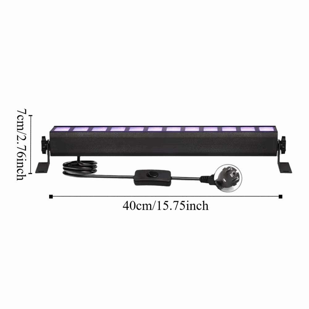 395nm Blacklight LED UV Wall Washer Light 36W Power 40LED Strips Stage LED Bar Washer Lamp Sealed Joint Concert