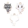 Enamel Charms Cats Pendants For Cute Pet Lover Jewelry Making Accessories